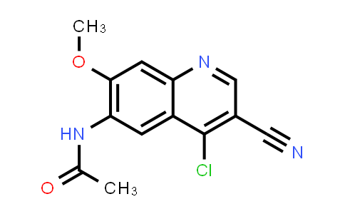 CAS No. 423181-33-3, Acetamide, N-(4-chloro-3-cyano-7-methoxy-6-quinolinyl)-