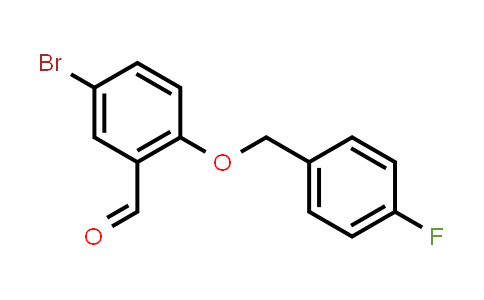 CAS No. 423724-34-9, 5-Bromo-2-[(4-fluorobenzyl)oxy]benzaldehyde