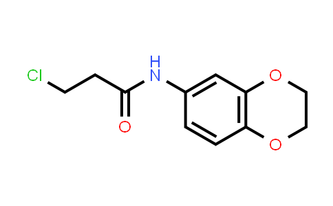 CAS No. 42477-08-7, 3-Chloro-N-(2,3-dihydrobenzo[b][1,4]dioxin-6-yl)propanamide