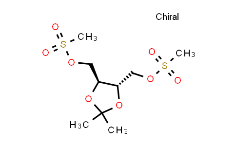 CAS No. 4248-74-2, [(4S,5S)-2,2-Dimethyl-5-(methylsulfonyloxymethyl)-1,3-dioxolan-4-yl]methyl methanesulfonate