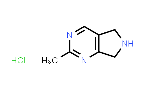 CAS No. 424819-90-9, 2-Methyl-6,7-dihydro-5H-pyrrolo[3,4-d]pyrimidine hydrochloride