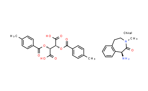 CAS No. 425386-58-9, (S)-1-amino-3-methyl-4,5-dihydro-1H-benzo[d]azepin-2(3H)-one (2R,3R)-2,3-bis(4-methylbenzoyloxy)succinate