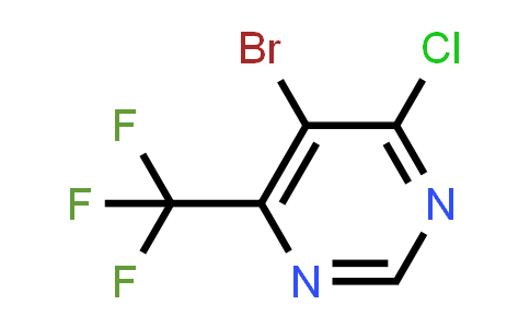 CAS No. 425392-76-3, 5-Bromo-4-chloro-6-(trifluoromethyl)pyrimidine