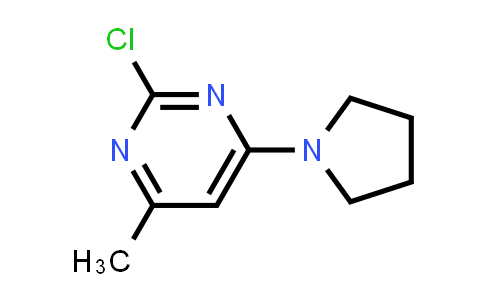 CAS No. 425425-25-8, 2-Chloro-4-methyl-6-(pyrrolidin-1-yl)pyrimidine