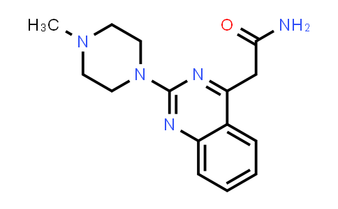 CAS No. 425638-73-9, 2-(2-(4-methylpiperazin-1-yl)quinazolin-4-yl)acetamide