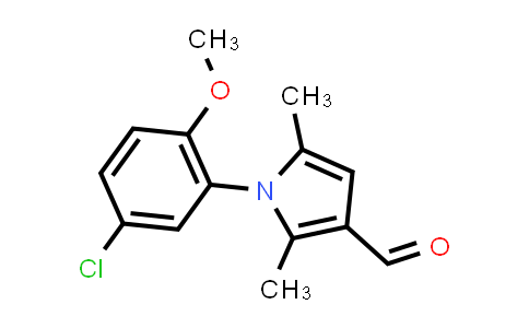 CAS No. 426221-04-7, 1-(5-Chloro-2-methoxyphenyl)-2,5-dimethyl-1h-pyrrole-3-carbaldehyde