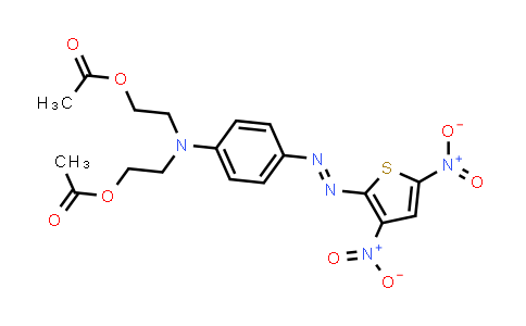 CAS No. 42783-06-2, 2,2'-4-(3,5-Dinitro-2-thienyl)azophenyliminobisethyl diacetate