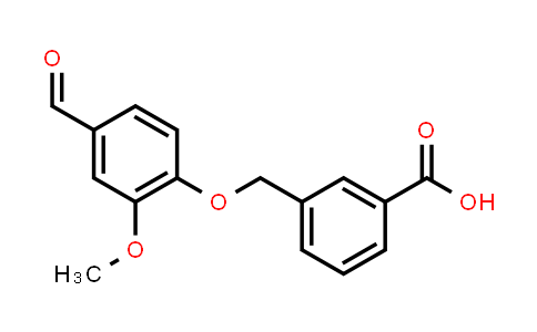CAS No. 428470-46-6, 3-[(4-Formyl-2-methoxyphenoxy)methyl]benzoic acid