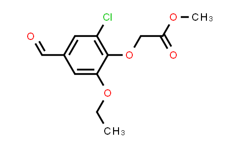 CAS No. 428473-89-6, Methyl (2-chloro-6-ethoxy-4-formylphenoxy)acetate