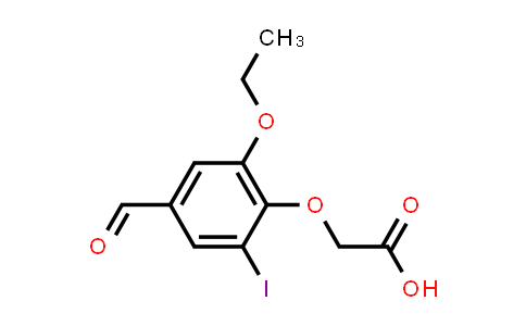 CAS No. 428482-36-4, (2-Ethoxy-4-formyl-6-iodophenoxy)acetic acid