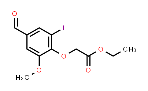 CAS No. 428490-71-5, Ethyl (4-formyl-2-iodo-6-methoxyphenoxy)acetate