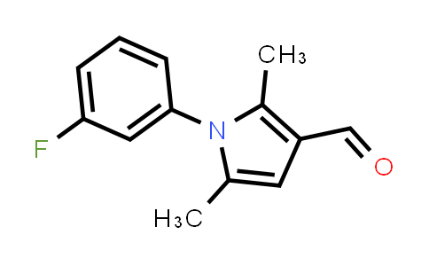 CAS No. 428497-01-2, 1-(3-Fluorophenyl)-2,5-dimethyl-1h-pyrrole-3-carbaldehyde