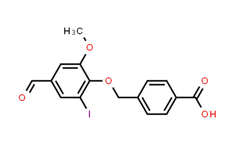 CAS No. 428498-47-9, 4-[(4-Formyl-2-iodo-6-methoxyphenoxy)methyl]benzoic acid