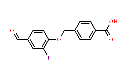 CAS No. 428504-05-6, 4-[(4-Formyl-2-iodophenoxy)methyl]benzoic acid
