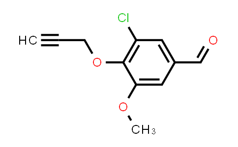 CAS No. 428504-19-2, 3-Chloro-5-methoxy-4-(2-propynyloxy)benzaldehyde
