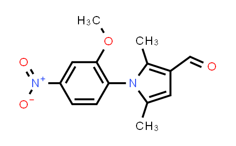 CAS No. 428827-99-0, 1-(2-Methoxy-4-nitrophenyl)-2,5-dimethyl-1h-pyrrole-3-carbaldehyde