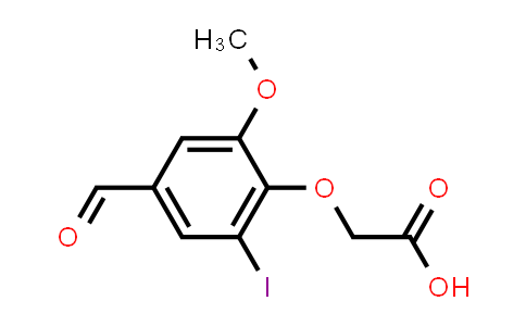 CAS No. 428835-89-6, (4-Formyl-2-iodo-6-methoxyphenoxy)acetic acid