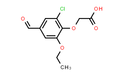 CAS No. 428836-03-7, (2-Chloro-6-ethoxy-4-formylphenoxy)acetic acid