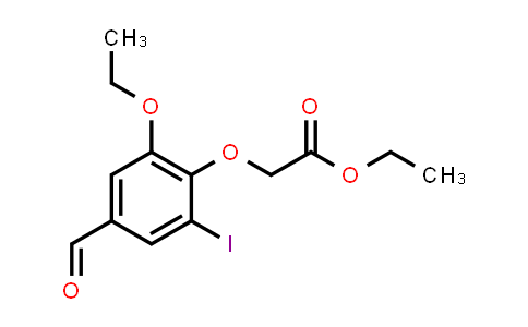 CAS No. 428837-88-1, Ethyl (2-ethoxy-4-formyl-6-iodophenoxy)acetate
