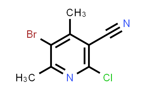 CAS No. 42951-71-3, 5-Bromo-2-chloro-4,6-dimethylnicotinonitrile