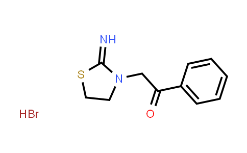 CAS No. 4335-26-6, 2-(2-Imino-thiazolidin-3-yl)-1-phenyl-ethanone hydrobromide