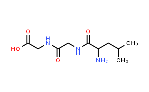 CAS No. 4337-37-5, 2-(2-(2-Amino-4-methylpentanamido)acetamido)acetic acid