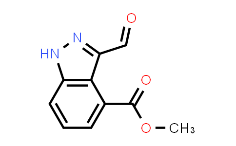 CAS No. 433728-79-1, Methyl 3-formyl-1H-indazole-4-carboxylate