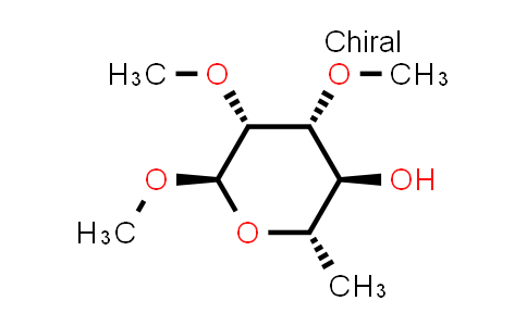 CAS No. 4348-80-5, (2S,3S,4R,5R,6R)-4,5,6-Trimethoxy-2-methyltetrahydro-2H-pyran-3-ol