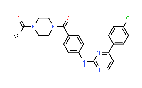 CAS No. 434946-77-7, Piperazine, 1-acetyl-4-[4-[[4-(4-chlorophenyl)-2-pyrimidinyl]amino]benzoyl]-