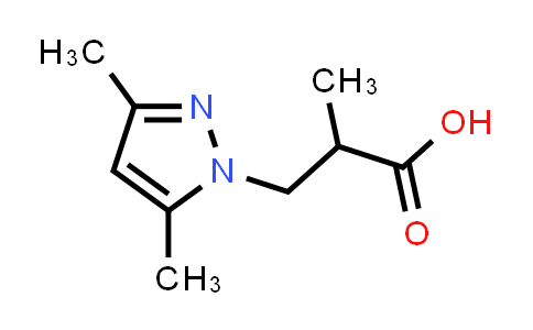 CAS No. 436086-92-9, 3-(3,5-Dimethyl-1H-pyrazol-1-yl)-2-methylpropanoic acid