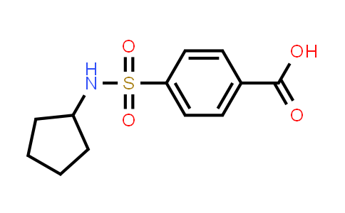 CAS No. 436089-84-8, 4-[(Cyclopentylamino)sulfonyl]benzoic acid