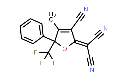 CAS No. 436097-14-2, 2-(3-Cyano-4-methyl-5-phenyl-5-(trifluoromethyl)furan-2(5H)-ylidene)malononitrile