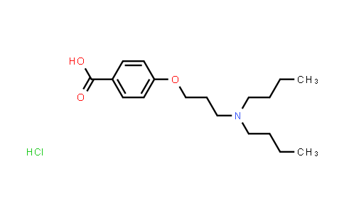 CAS No. 437651-44-0, 4-[3-(Dibutylamino)propoxy]benzoic acid hydrochloride