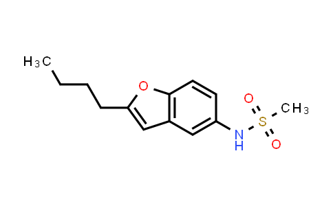 CAS No. 437652-07-8, N-(2-Butylbenzofuran-5-yl)methanesulfonamide