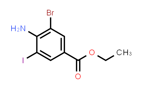 CAS No. 437707-51-2, Ethyl 4-amino-3-bromo-5-iodobenzoate