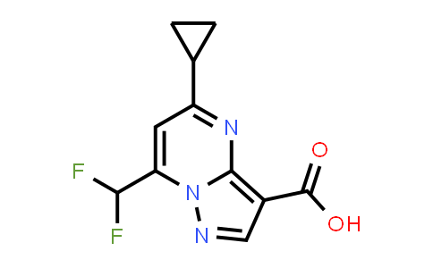 CAS No. 438227-80-6, 5-Cyclopropyl-7-(difluoromethyl)pyrazolo[1,5-a]pyrimidine-3-carboxylic acid