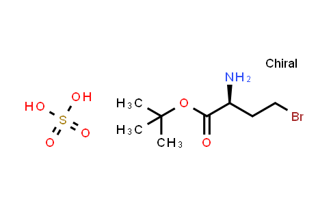 CAS No. 438542-13-3, Butanoic acid, 2-amino-4-bromo-, 1,1-dimethylethyl ester, (2S)-, sulfate