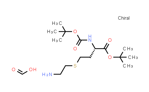CAS No. 438542-14-4, L-Homocysteine, S-(2-aminoethyl)-N-[(1,1-dimethylethoxy)carbonyl]-, 1,1-dimethylethyl ester, monoformate