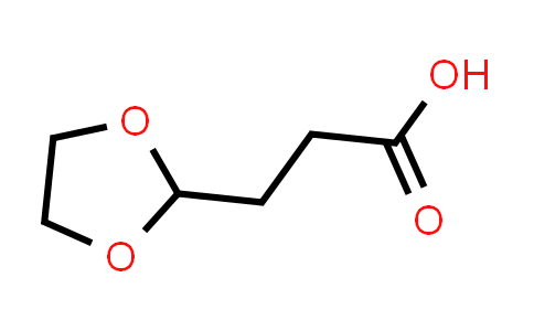 CAS No. 4388-56-1, 3-(1,3-Dioxolan-2-yl)propanoic acid