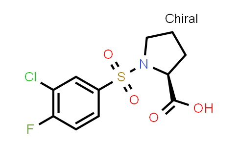 CAS No. 439093-24-0, ((3-Chloro-4-fluorophenyl)sulfonyl)proline