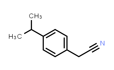 CAS No. 4395-87-3, 2-(4-Isopropylphenyl)acetonitrile