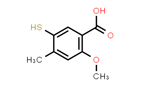 CAS No. 439579-12-1, 5-Mercapto-2-methoxy-4-methylbenzoic acid