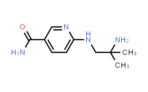 CAS No. 440102-50-1, 3-Pyridinecarboxamide, 6-[(2-amino-2-methylpropyl)amino]-
