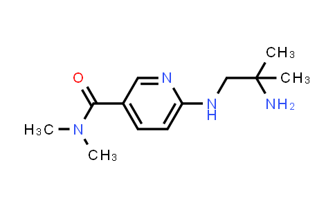 CAS No. 440102-52-3, 3-Pyridinecarboxamide, 6-[(2-amino-2-methylpropyl)amino]-N,N-dimethyl-