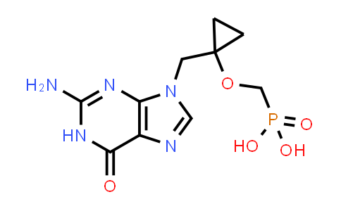 CAS No. 441785-24-6, Phosphonic acid, [[[1-[(2-amino-1,6-dihydro-6-oxo-9H-purin-9-yl)methyl]cyclopropyl]oxy]methyl]-