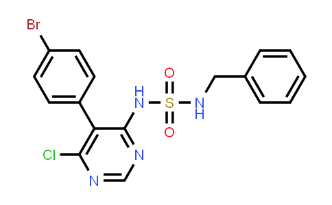 CAS No. 441797-42-8, N-[5-(4-Bromophenyl)-6-chloro-4-pyrimidinyl]-N'-(phenylmethyl)sulfamide