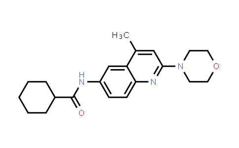 MC554958 | 442898-34-2 | N-(4-Methyl-2-morpholinoquinolin-6-yl)cyclohexanecarboxamide