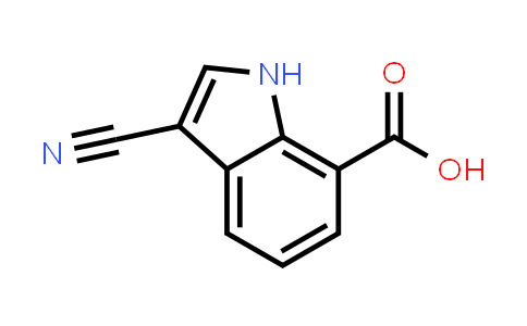 CAS No. 443144-25-0, 3-Cyano-1H-indole-7-carboxylic acid