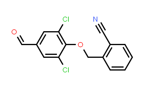 CAS No. 443289-94-9, 2-[(2,6-Dichloro-4-formylphenoxy)methyl]benzonitrile