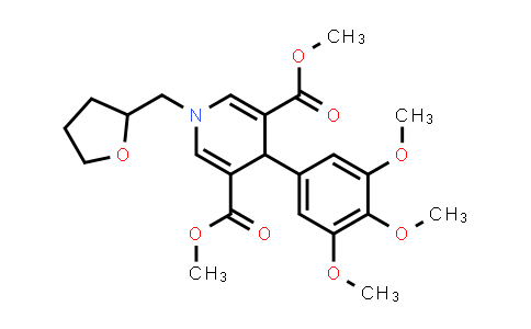CAS No. 443325-92-6, Dimethyl 1-((tetrahydrofuran-2-yl)methyl)-4-(3,4,5-trimethoxyphenyl)-1,4-dihydropyridine-3,5-dicarboxylate
